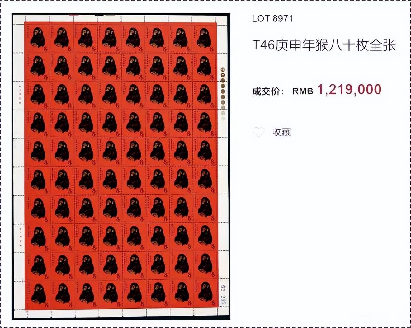 最受关注的品种80 版猴票你有吗？目前行情是多少？