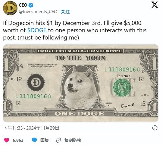 12月狗狗币 (DOGE) 上涨率76%！接下来瞄准 1 美元的里程碑！