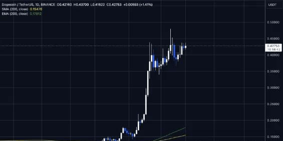 12月狗狗币 (DOGE) 上涨率76%！接下来瞄准 1 美元的里程碑！
