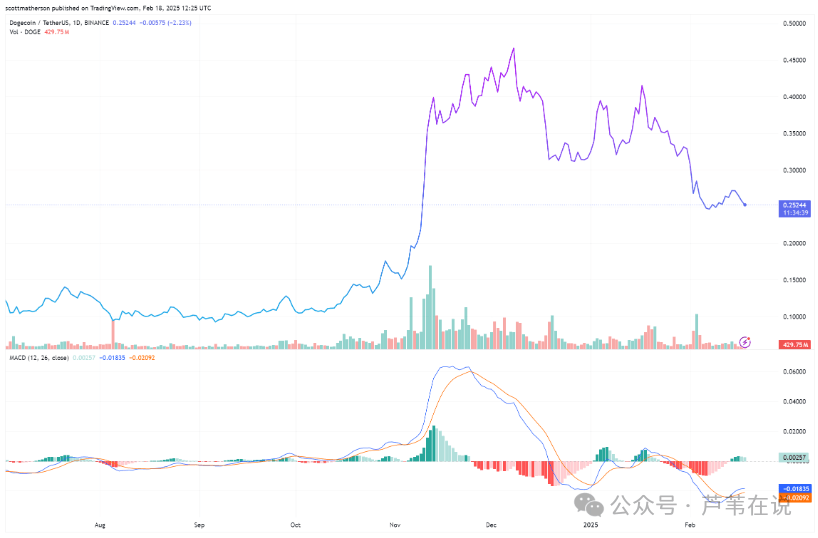 狗狗币上涨结束了？双顶模式将跌破 0.2 美元？DOGE何时反弹？